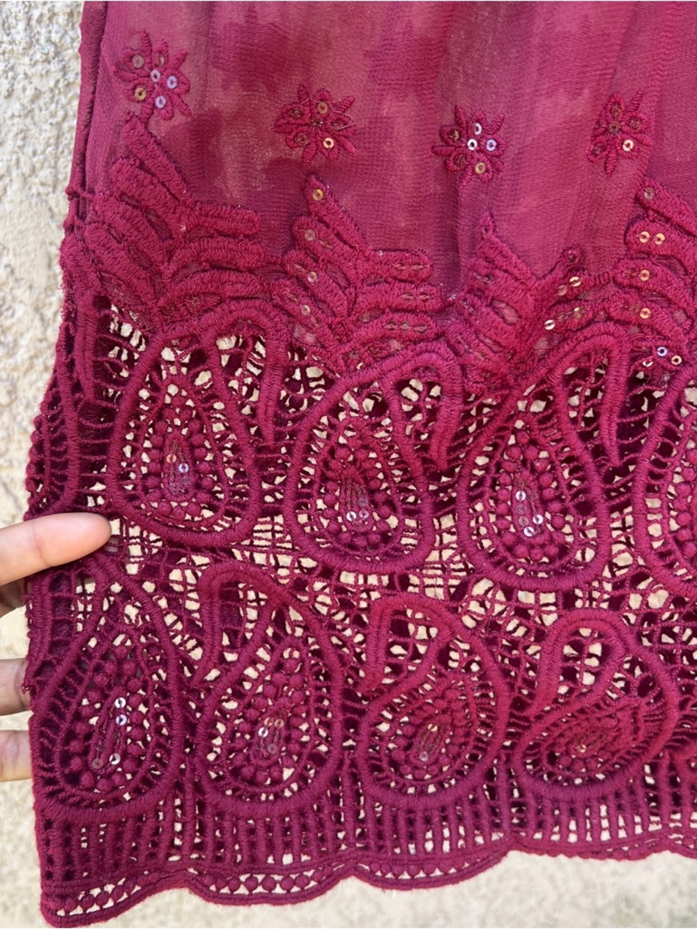 Sundance Lace Maxi Dress Womens XL Romantic Whimsical Renaissance NWT - Picture 8 of 15